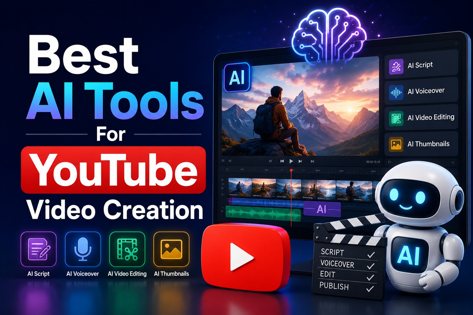 best ai tools for youtube video creation