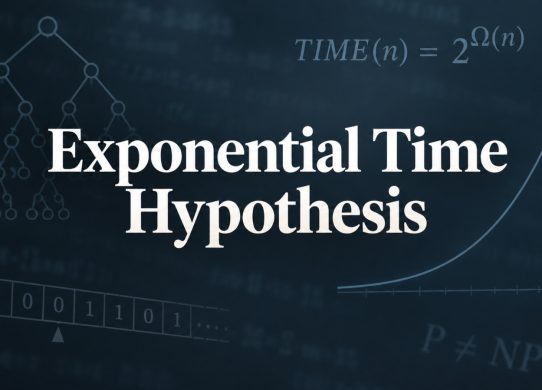 exponential time hypothesis