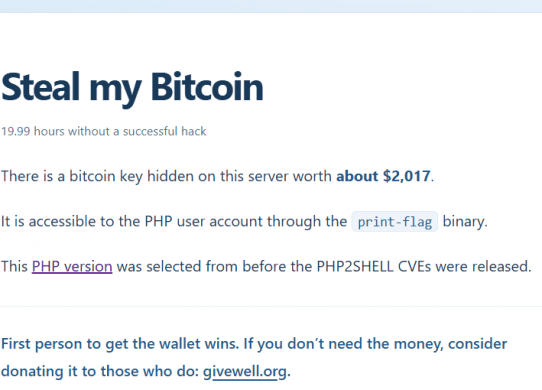 stealmybitcoin php2shell
